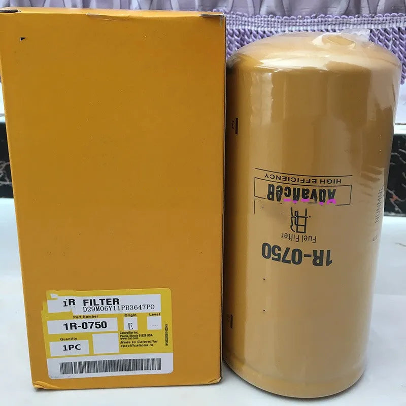 1R-0750 fuel filter element with paper media for diesel fuel oil filtration applications