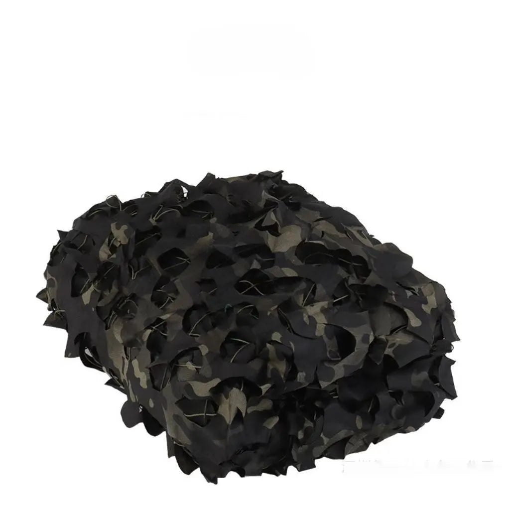 Green camouflage net set with multiple pattern options for military camp concealment and outdoor sun protection