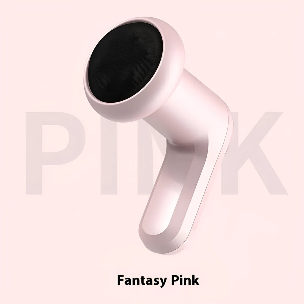 USB electric massager device in black plastic housing for back, leg and cervical spine massage