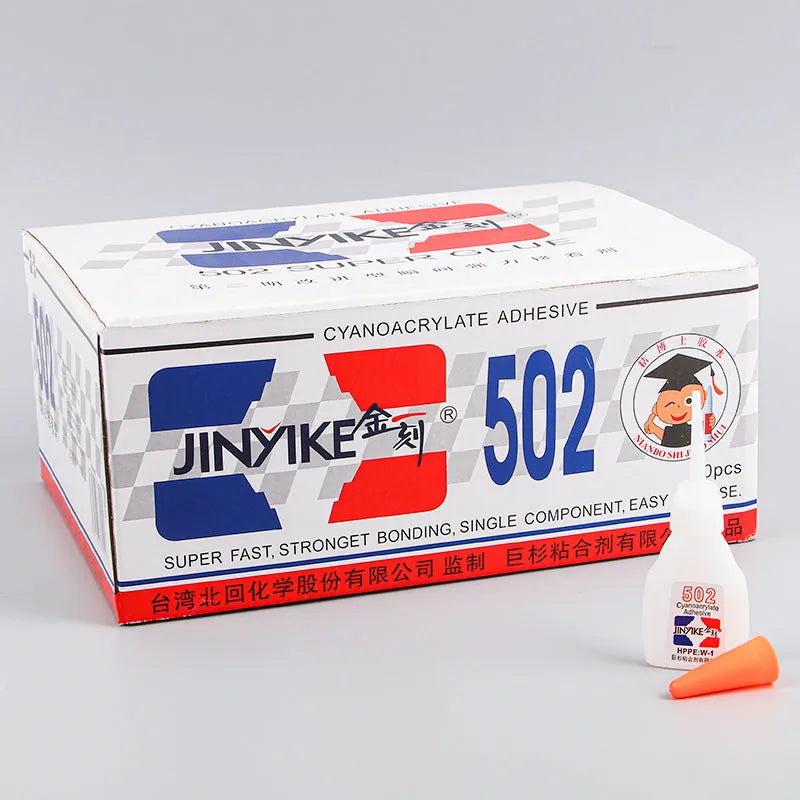 Shoe repair glue tube with adhesive patches for leather trainers and sneakers