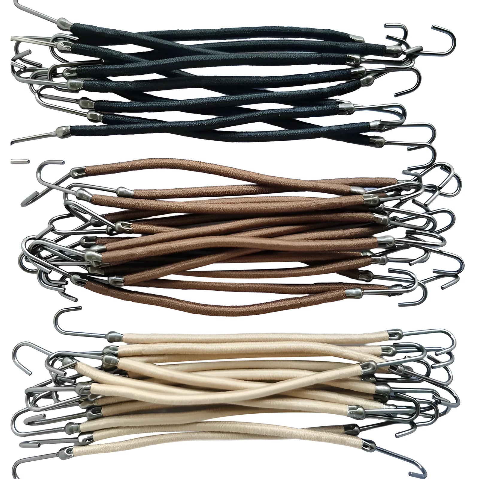 Double hook wig attachment tool with solid colour weaving construction