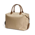 Black waterproof nylon shoulder bag with simple design and large 35cm height capacity