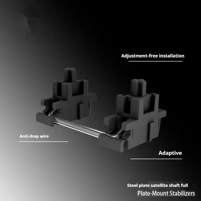 Keyboard accessories kit showing 4.3-inch display screen and satellite axis components in black and white colour options