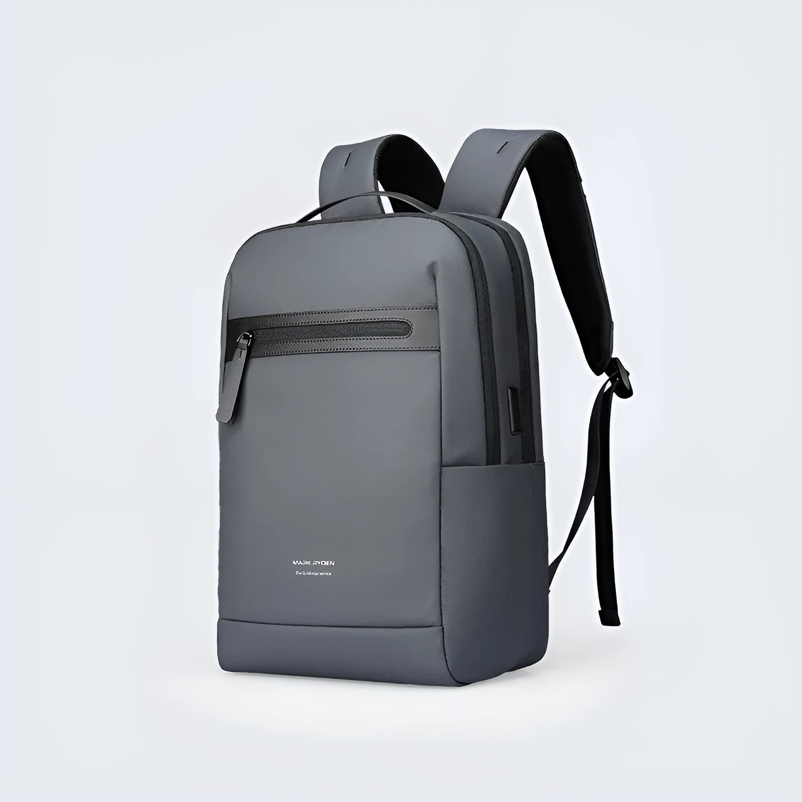 Graphite grey business backpack with USB charging port and 20 litre capacity