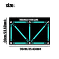 Rubber football training mat in cushion colour with training socks for skill practice