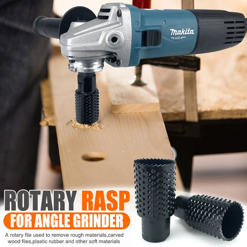 Angle grinder grinding head with spherical design and M10 M14 thread adaptors for woodworking