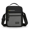 Men's waterproof nylon crossbody bag in urban simplicity style with shoulder strap