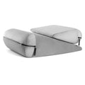 High density sponge triangle pillow 68x33x25cm with embroidered fabric in red gray black lake blue or peach