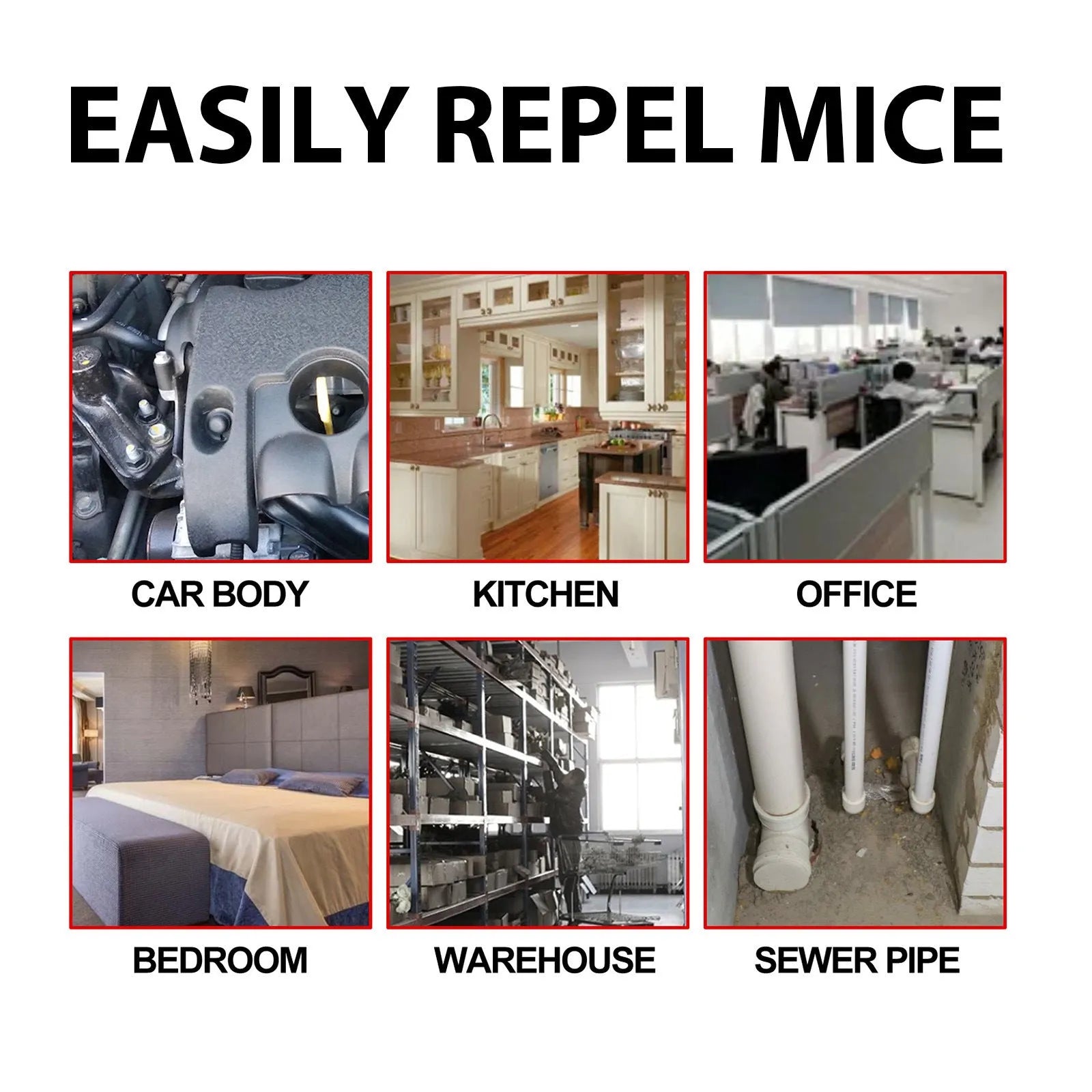 60ml natural rat repellent spray bottle with clove, peppermint, camphor and chili essential oils