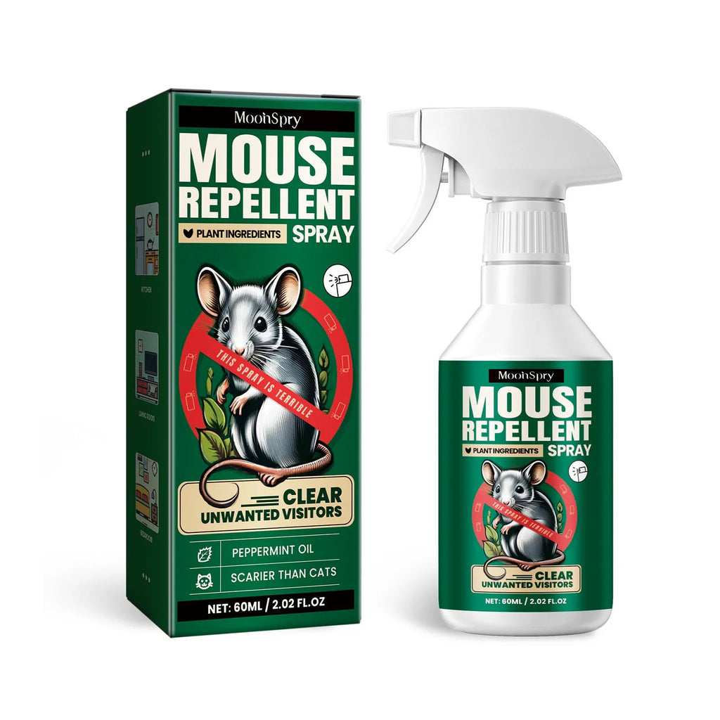 60ml natural rat repellent spray bottle with clove, peppermint, camphor and chili essential oils
