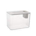 Medium black plastic betta tank with removable cover measuring 32cm long