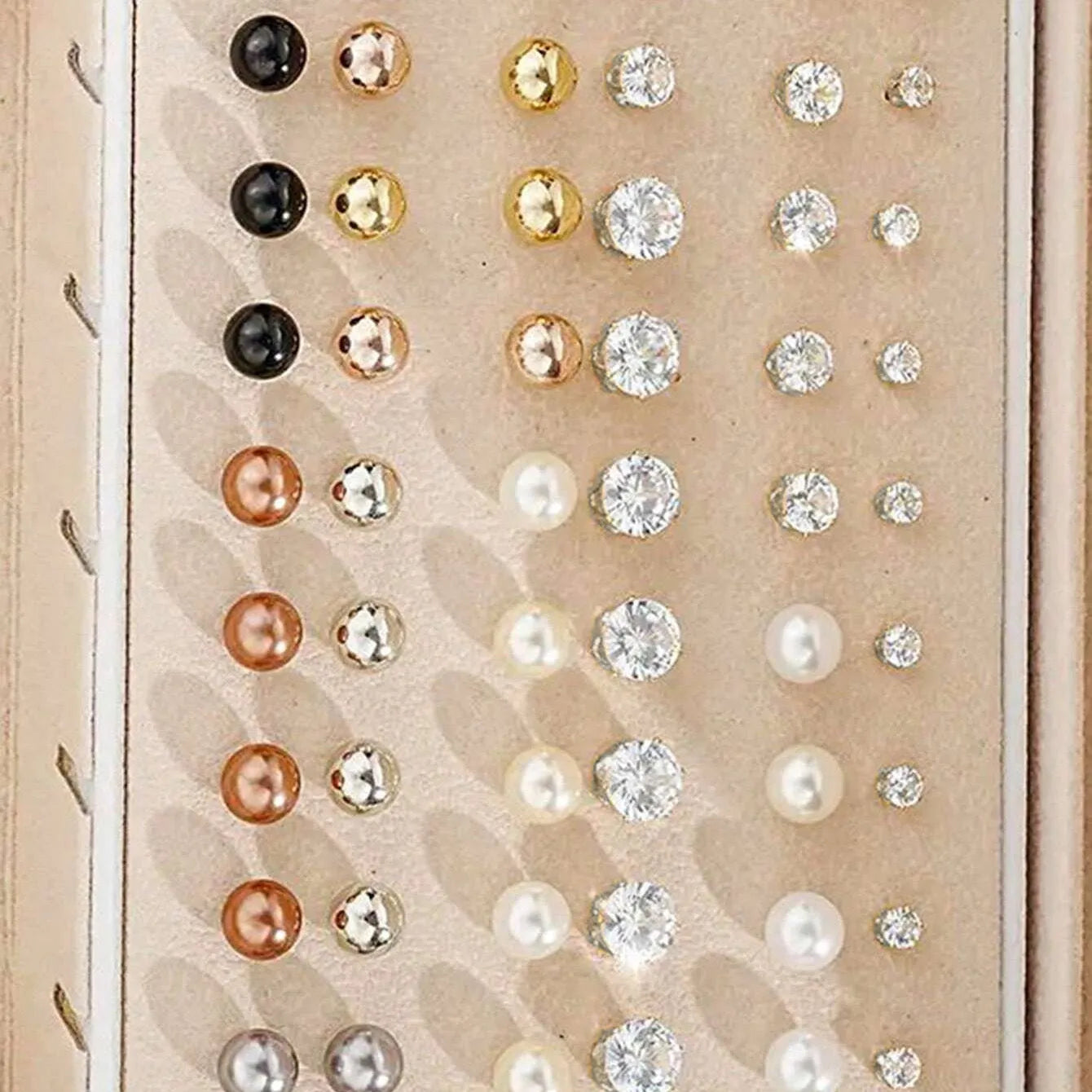 108 gold and yellow geometric alloy earrings with round pearl elements
