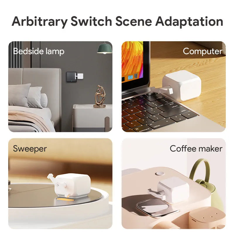 White Bluetooth rocker arm finger robot remote control with dimensions 53x29x14mm