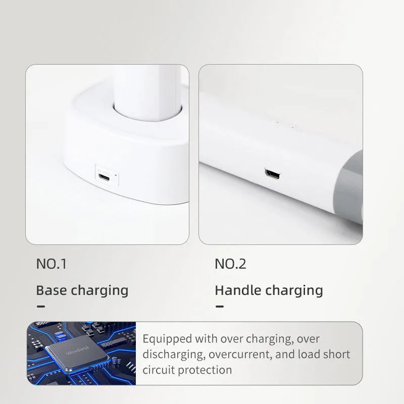Rechargeable electric mosquito swatter with USB port and ABS plastic housing