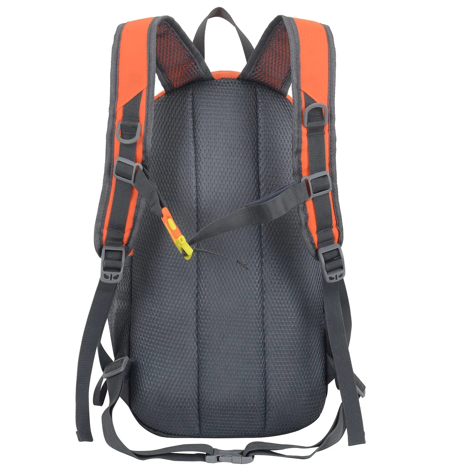 Black Oxford cloth 20-litre multi-functional backpack with air pillow belt straps for outdoor sports.