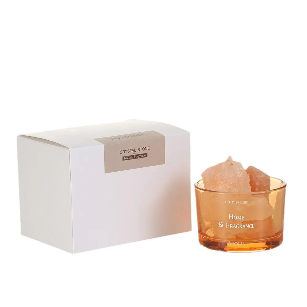 Girls' light perfume fire-free aromatherapy crystal diffuser with set of 10 small essential oil bottles