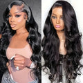 Black lace wig cap with big wave texture made from heat-resistant synthetic fibre
