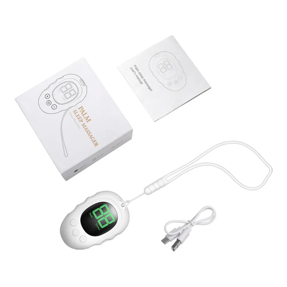 Rechargeable silicone sleep aid hand grip body in black green and white with remote control function