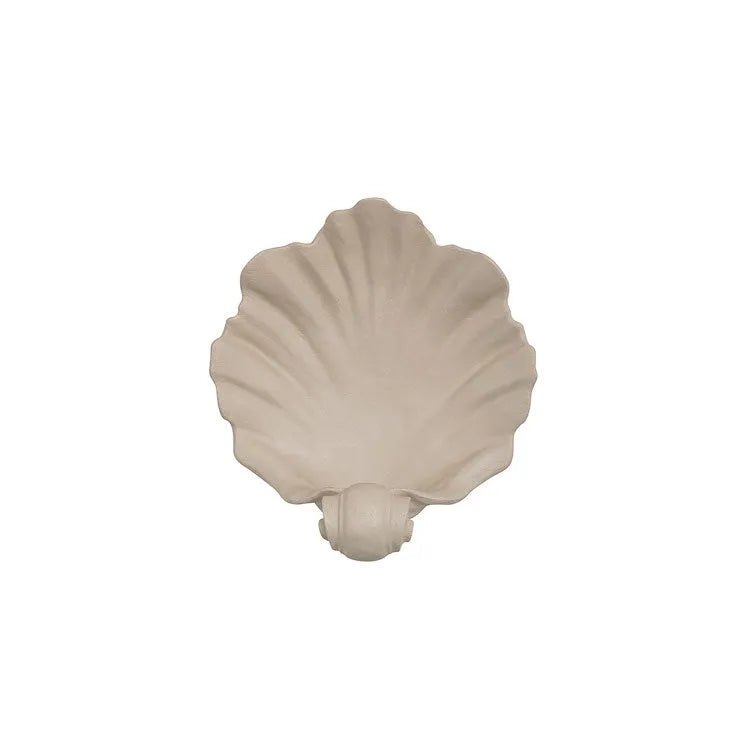 White resin simulation shell fruit plate ornament with light luxury style decorative design