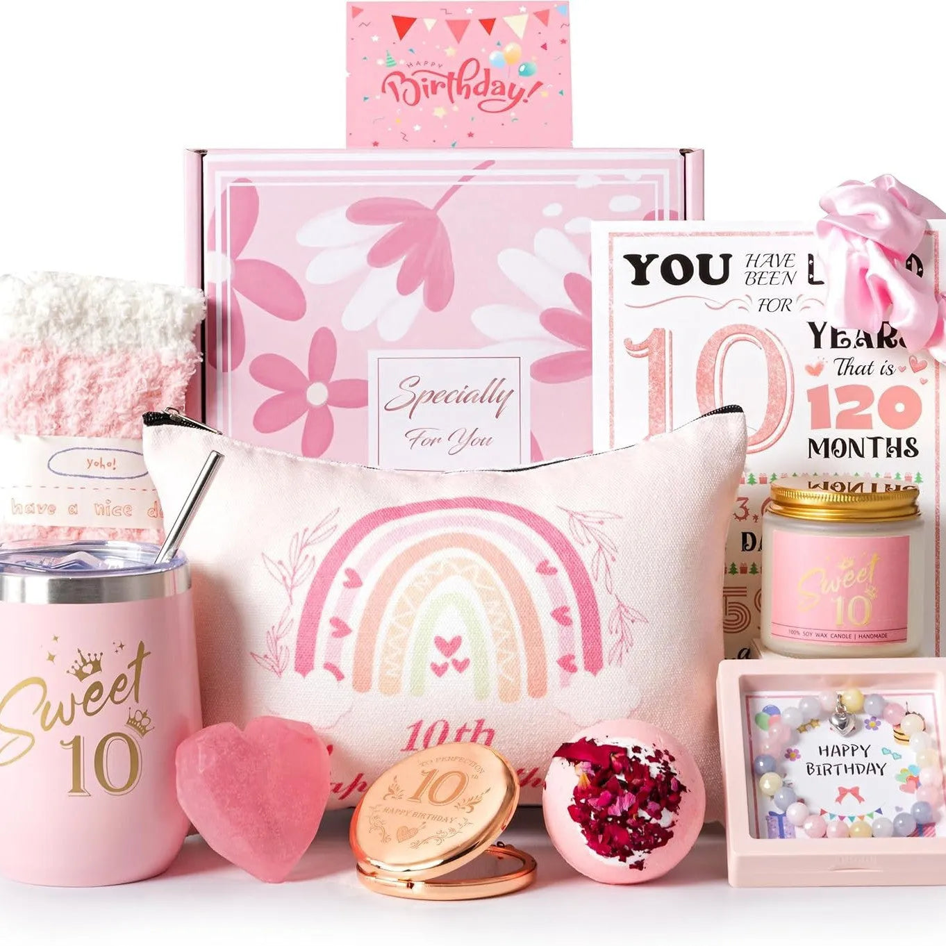Aromatherapy candle gift box with multiple colour suit options including pink, purple, blue, black, and sunflower designs.