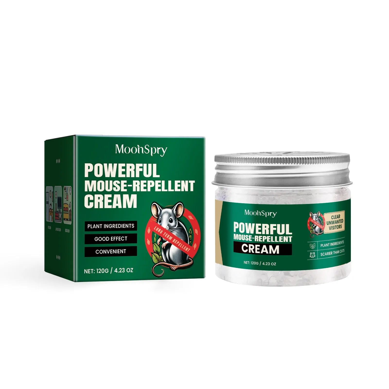 60ml natural rat repellent spray bottle with clove, peppermint, camphor and chili essential oils