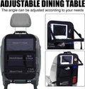 Black Oxford cloth car seat back storage bag measuring 42x30cm with hanging design