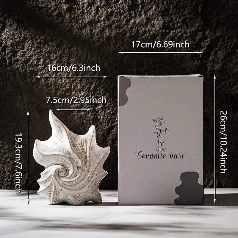 French art ceramic vase with European style design and coloured glaze finish