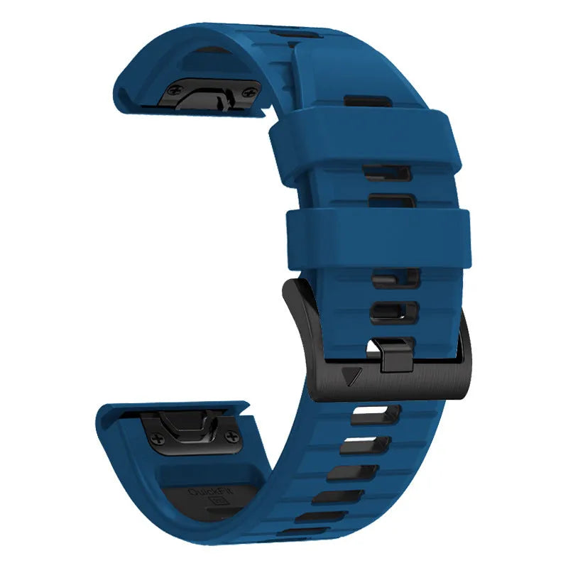 Fenix87pro6 two-colour quick release silicone watch strap for Garmin Fenix