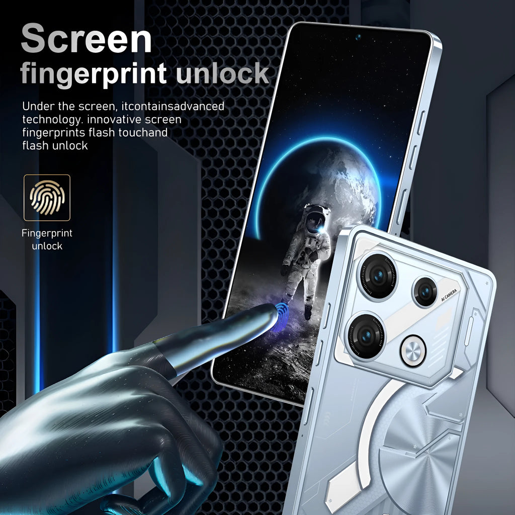 GT10 Pro Blue and GT10 Pro Silver Android smartphones showing straight plate design.