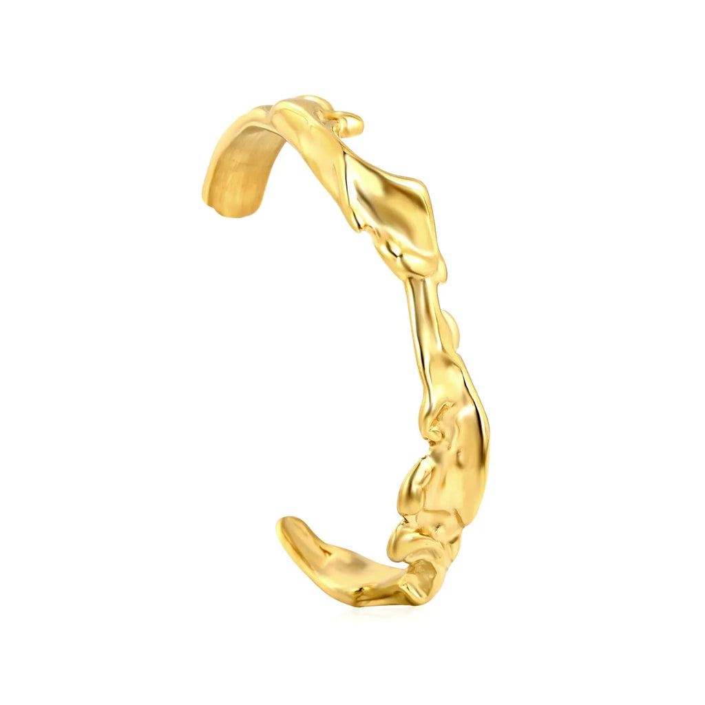 Women's stainless steel bracelet with European styling in gold and silver tone options