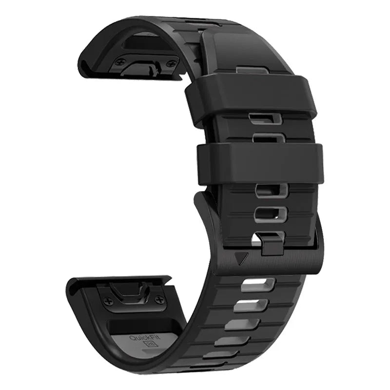 Fenix87pro6 two-colour quick release silicone watch strap for Garmin Fenix