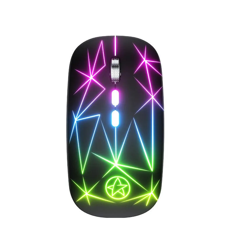 Wireless Bluetooth mouse with metal scroll wheel and programmable buttons in multiple colour options
