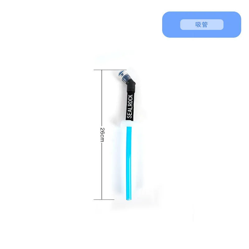 Portable plastic straw with suction tube for mountain climbing and biking hydration