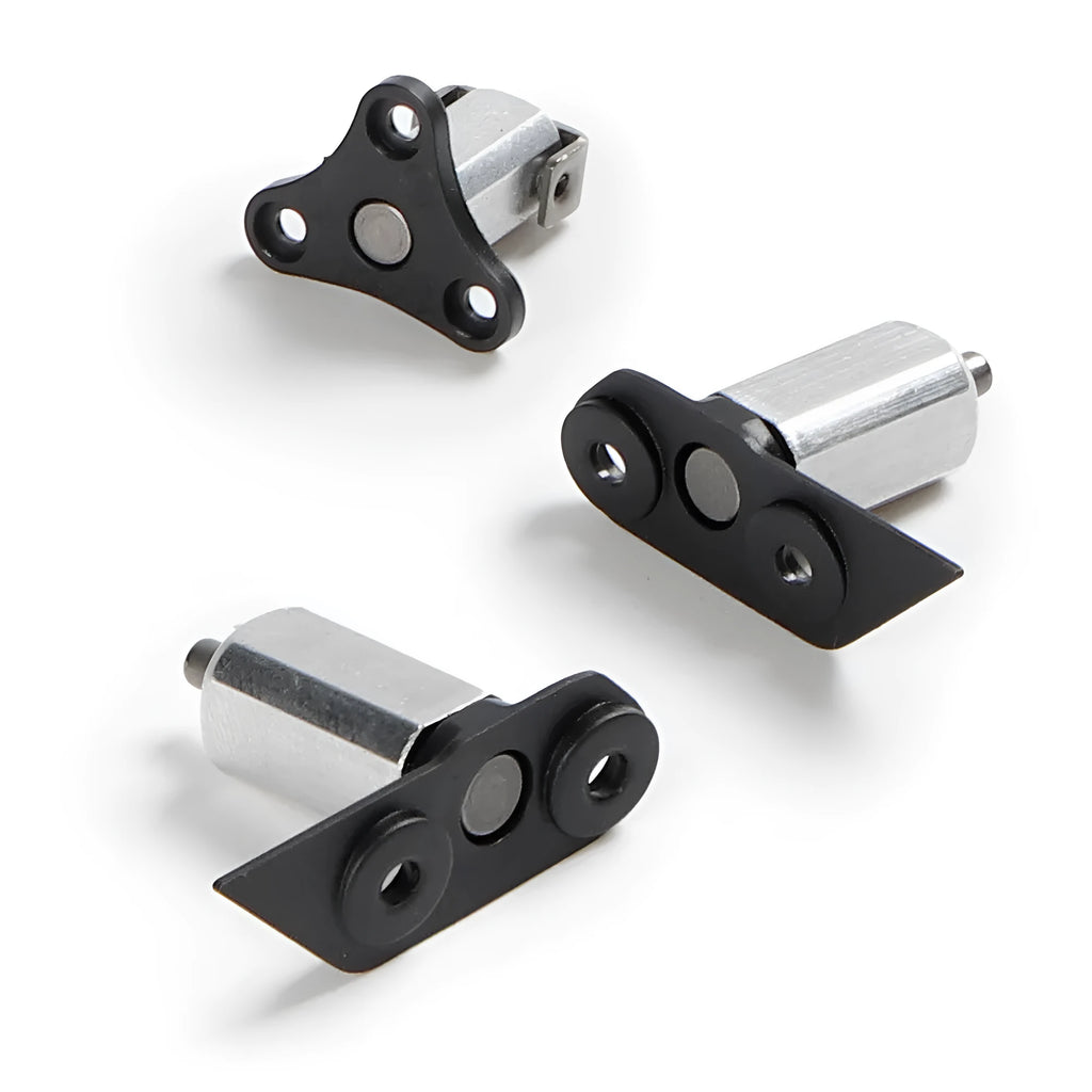 Metal drone rotating shaft set showing front axle and rear axle components