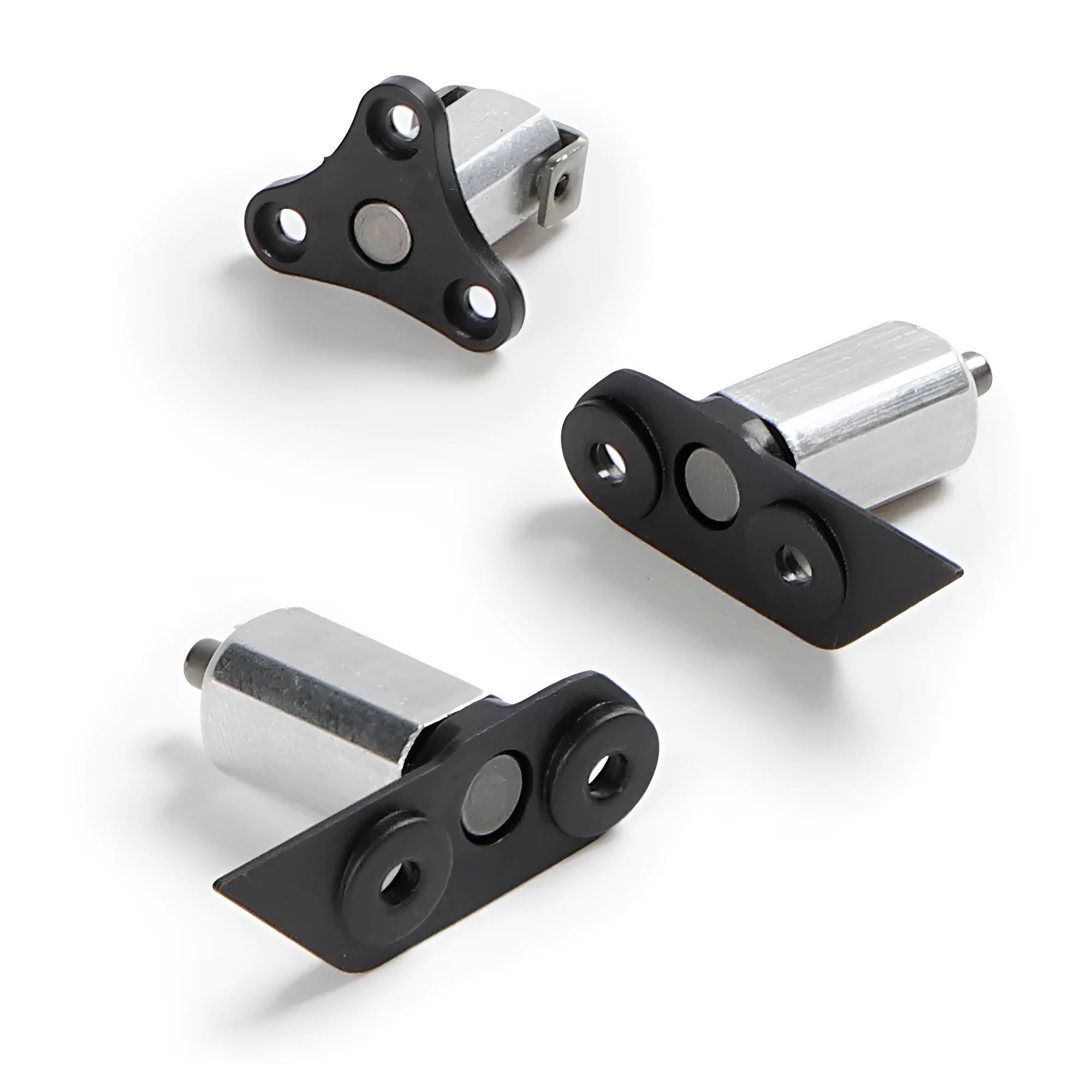 Metal drone rotating shaft set showing front axle and rear axle components