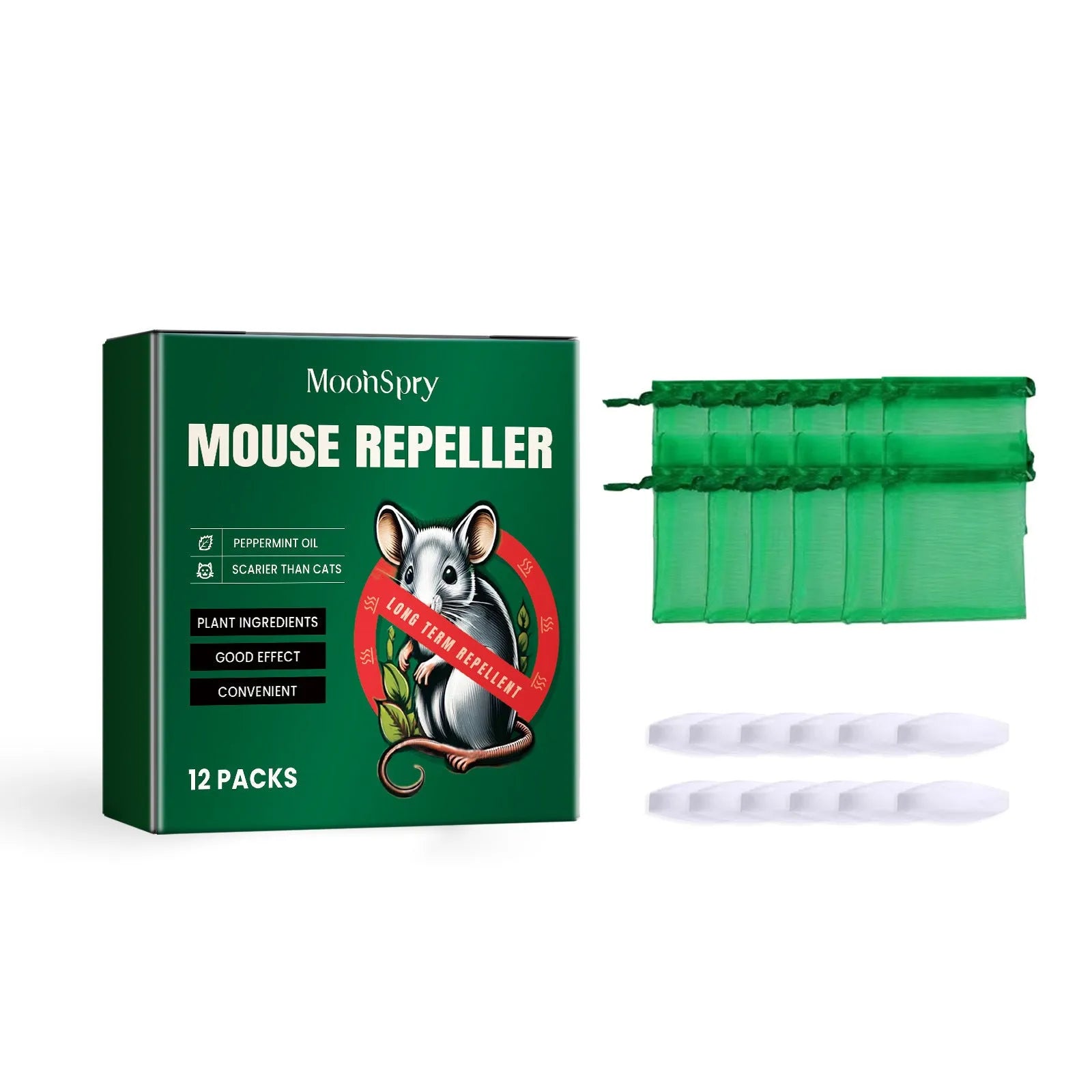 60ml natural rat repellent spray bottle with clove, peppermint, camphor and chili essential oils