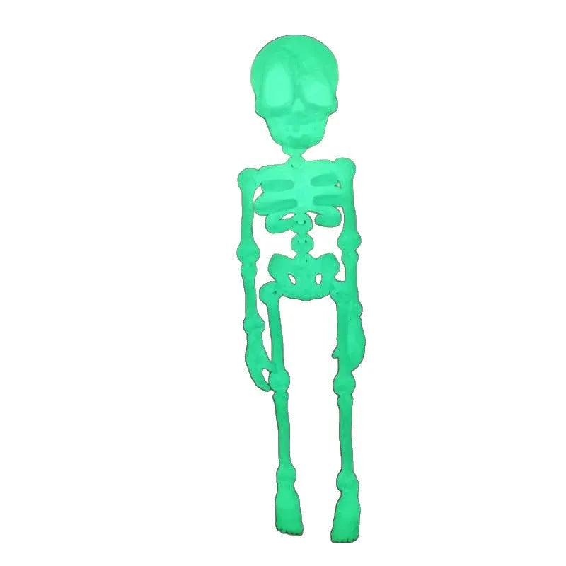 3D printed white skull refrigerator magnet showing detailed design and 18cm height