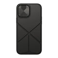 Black Element Stand Case for iPhone 13 Pro Max showing the integrated kickstand in open position.