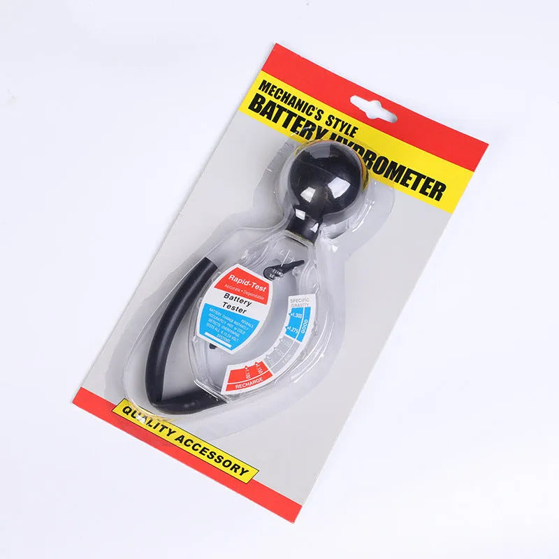 Suction electrolyte hydrometer densitometer instrument for battery fluid testing with ABS plastic construction