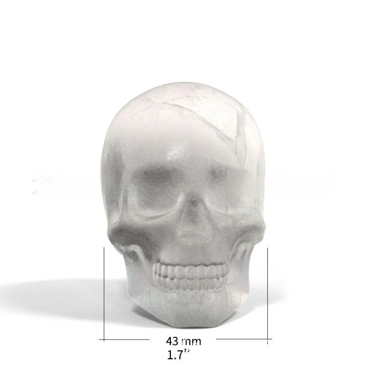 Food grade silicone Halloween ice cube tray producing 3D skull shaped ice cubes