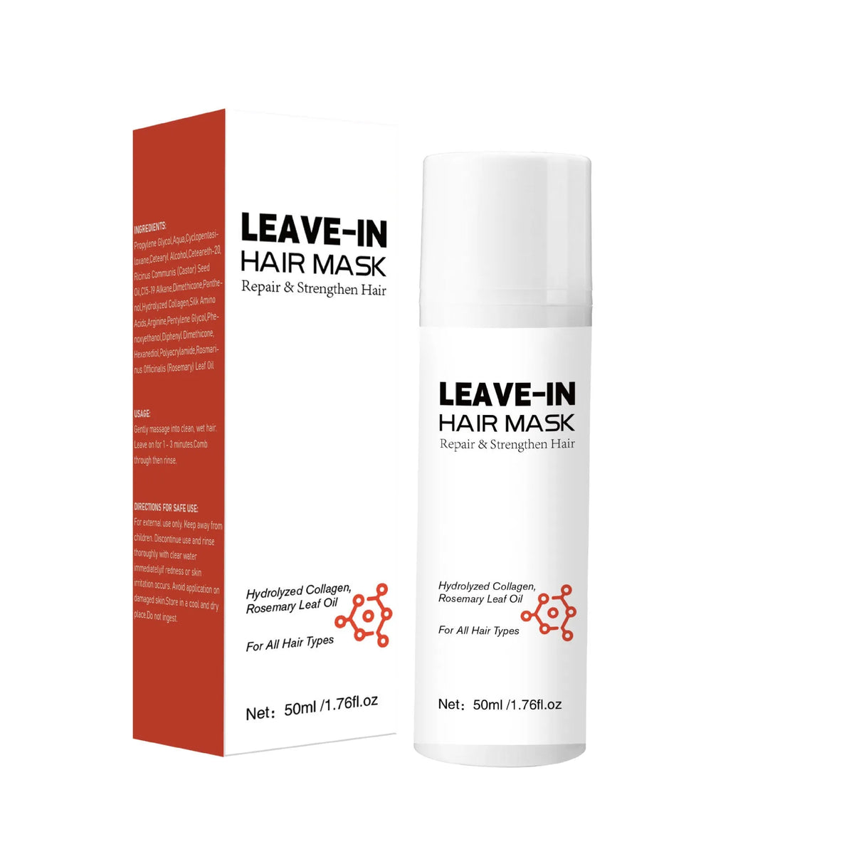 Soft hair repair conditioner 50ml bottle for frizz control and replenishment