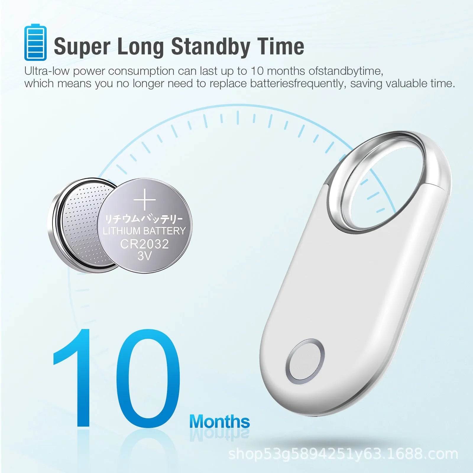 Black and white GPS anti-lost device with USB port for charging and tracking