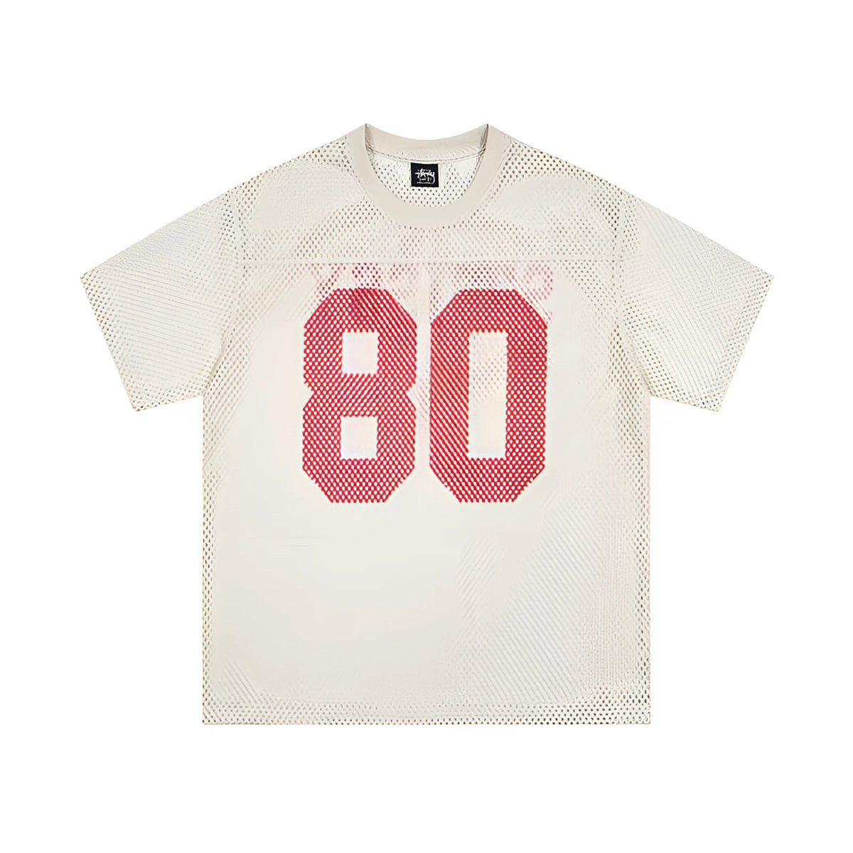 Loose cotton short sleeve jersey with letter printing, available in black, apricot, white, green, dark blue and khaki, sizes S-XL