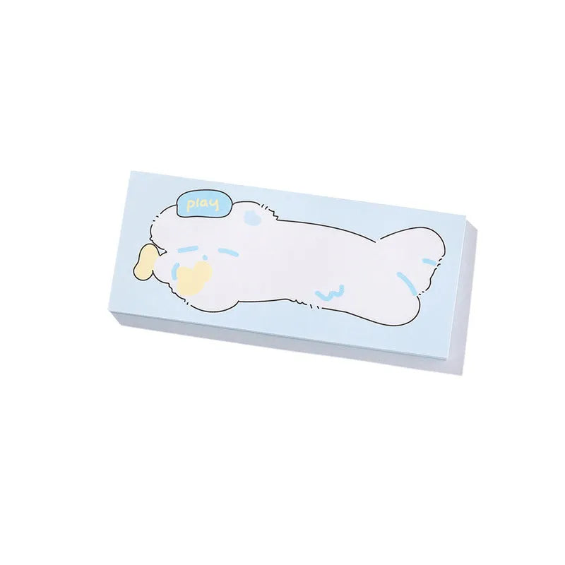 Colourful cartoon sticky note pad with heart design, 50 sheets, three size options