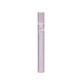 Straight transparent glass telescopic smoke pipe with suction nozzle in pink finish