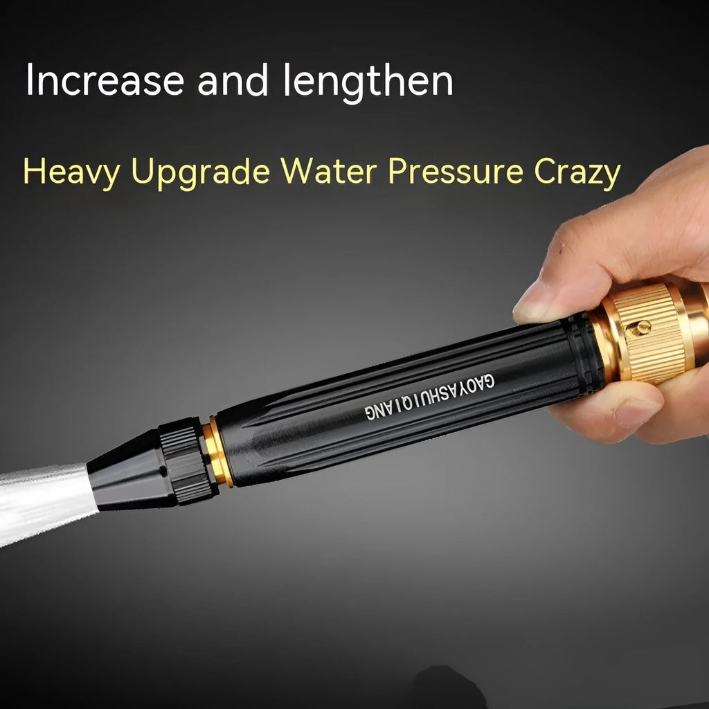 Black diamond car washing gun with straight spray design for vehicle cleaning
