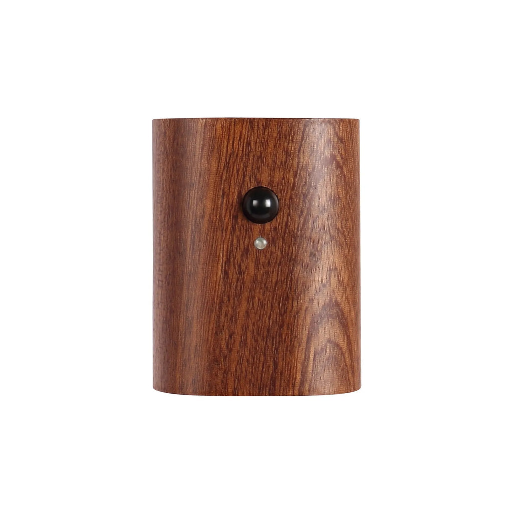 Solid wood pattern human body induction LED light, 73x56x28mm, warm white 2700K to 3000K, Beech or Sapele linkage option
