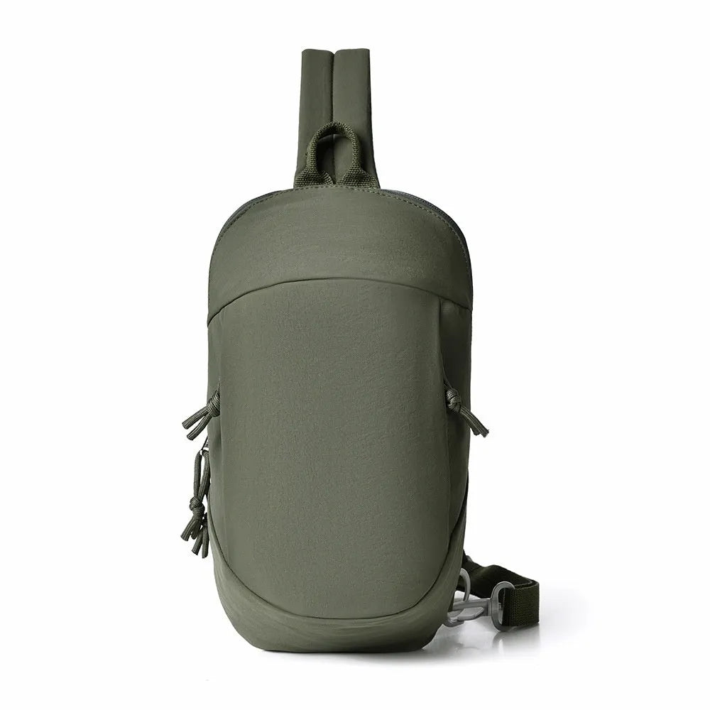 Outdoor nylon crossbody sports bag with internal phone compartment in six colour options