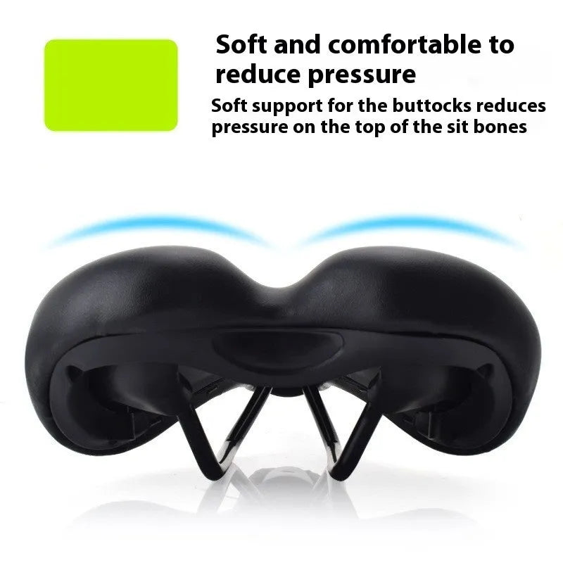 Bicycle saddle cushion accessory with 3147 hollow pattern measuring 270mm by 180mm