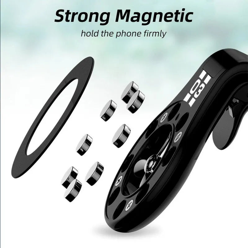 Magnetic car phone holder with fragrance stand attached to vehicle air vent